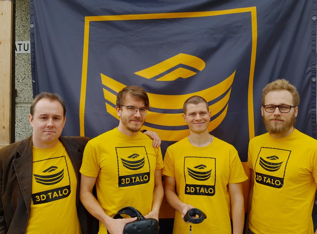 3D-talon yrittäjät: Teemu Wilander, Matti-Juhani Pekkanen, Sandor Nagy ja Pauli Rissanen. Kuva:  Heikki Parviainen.